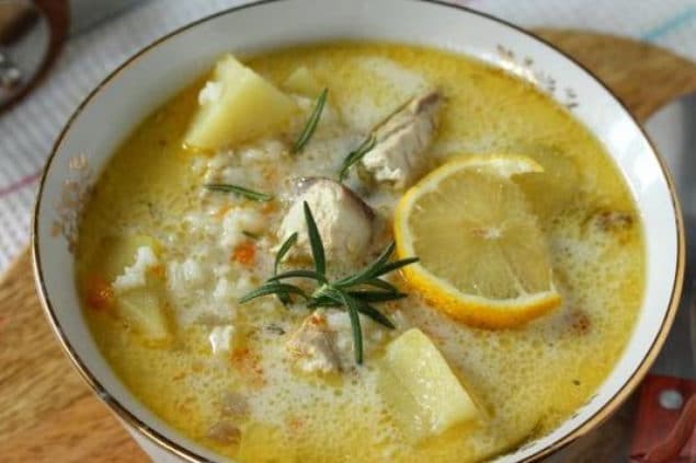 суп из скумбрии с рисом 