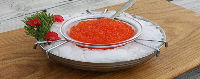 икра форели соленая