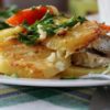 минтай с овощами в кляре
