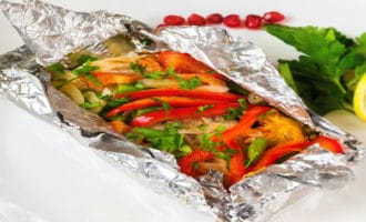 минтай с овощами