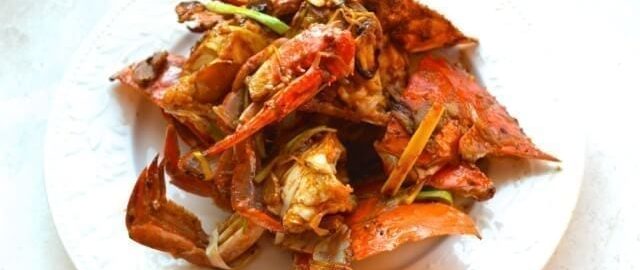 готовые жареные крабы