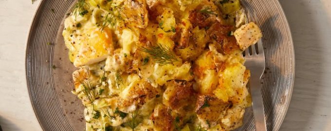 готовый пирог с пангасиусом