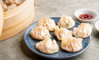 пельмени с креветками