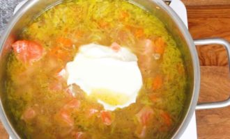 добавляем сливки
